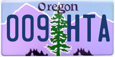 OR license plate 009HTA