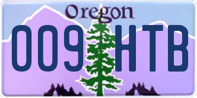 OR license plate 009HTB