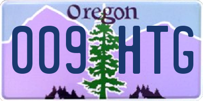 OR license plate 009HTG