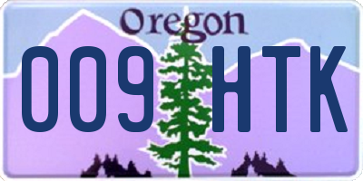 OR license plate 009HTK