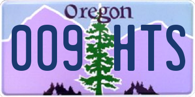 OR license plate 009HTS