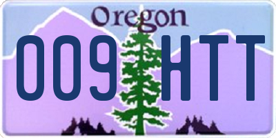 OR license plate 009HTT