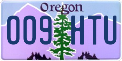 OR license plate 009HTU