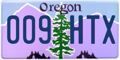 OR license plate 009HTX