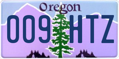 OR license plate 009HTZ