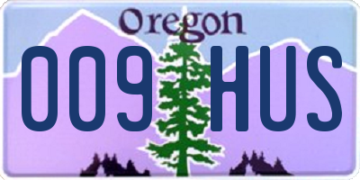 OR license plate 009HUS