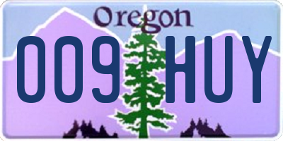 OR license plate 009HUY