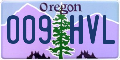 OR license plate 009HVL