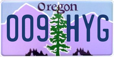 OR license plate 009HYG