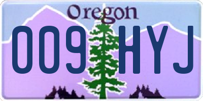 OR license plate 009HYJ
