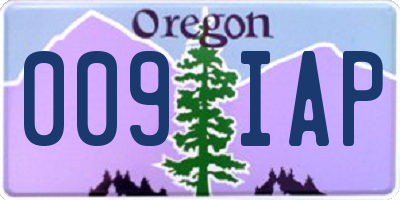 OR license plate 009IAP