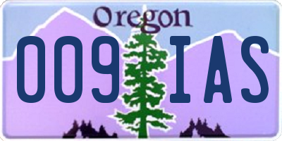 OR license plate 009IAS