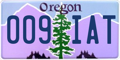 OR license plate 009IAT