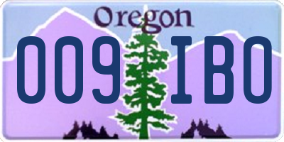 OR license plate 009IBO