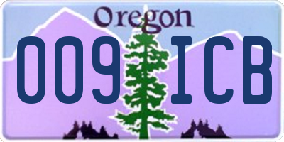 OR license plate 009ICB
