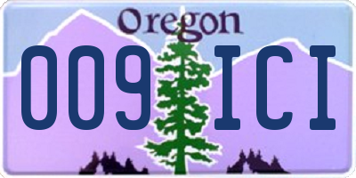 OR license plate 009ICI