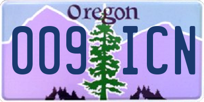 OR license plate 009ICN