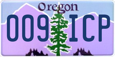 OR license plate 009ICP
