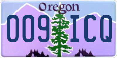 OR license plate 009ICQ