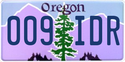 OR license plate 009IDR