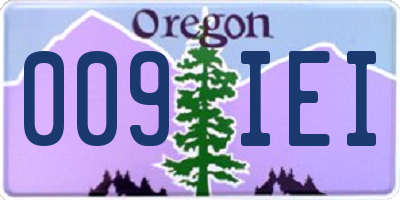 OR license plate 009IEI