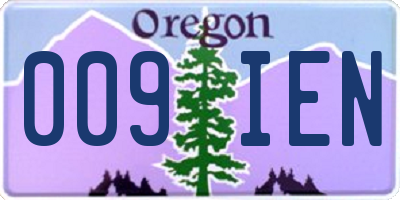 OR license plate 009IEN