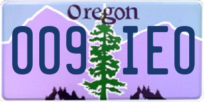 OR license plate 009IEO