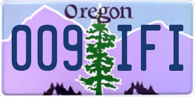 OR license plate 009IFI