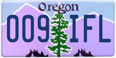 OR license plate 009IFL