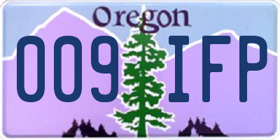 OR license plate 009IFP