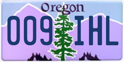 OR license plate 009IHL