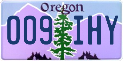 OR license plate 009IHY