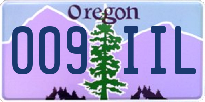 OR license plate 009IIL