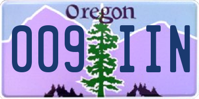 OR license plate 009IIN