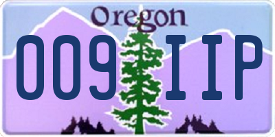 OR license plate 009IIP