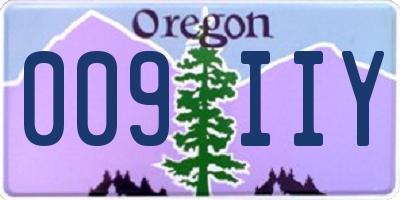 OR license plate 009IIY