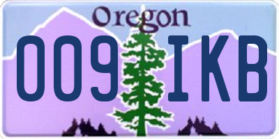 OR license plate 009IKB