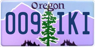 OR license plate 009IKI