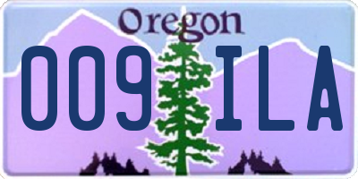 OR license plate 009ILA
