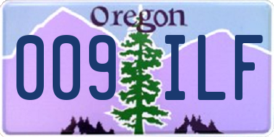 OR license plate 009ILF