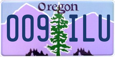 OR license plate 009ILU