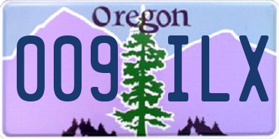 OR license plate 009ILX