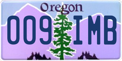 OR license plate 009IMB