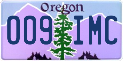 OR license plate 009IMC