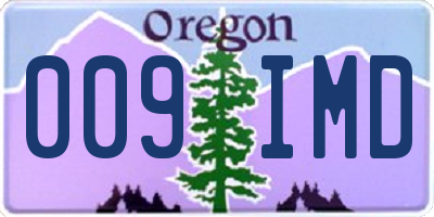 OR license plate 009IMD