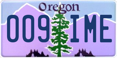 OR license plate 009IME