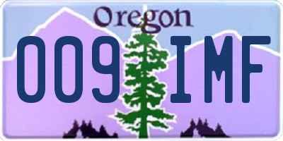 OR license plate 009IMF
