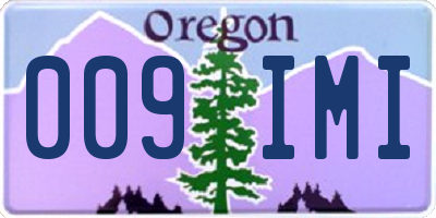 OR license plate 009IMI