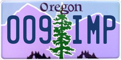 OR license plate 009IMP