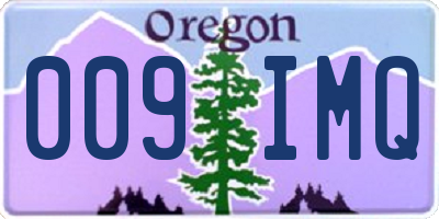 OR license plate 009IMQ